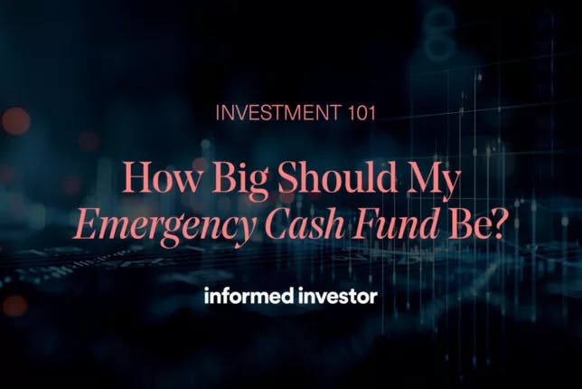 Informed Investor Invesment 101 Emergency Fund