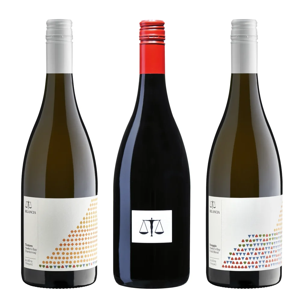 three wine bottles 